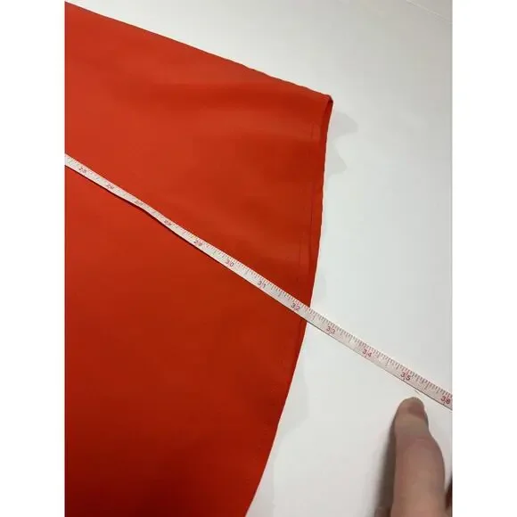 Blaque Label Shift Dress Bright Orange Medium Roll Tab Sleeves - Picture 8 of 13